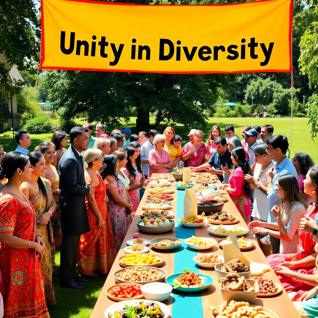 A Vibrant Gathering of Diverse Cultures – free AI stock image
