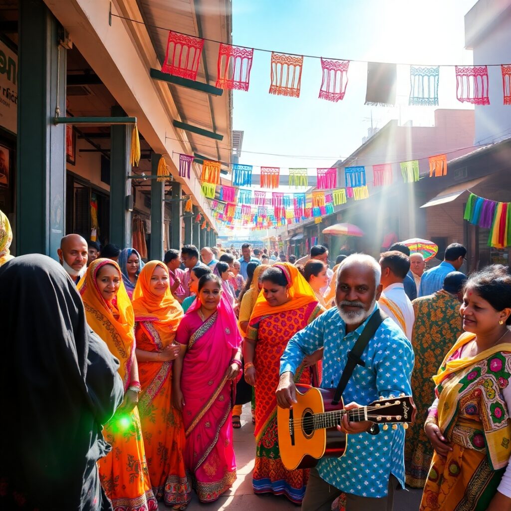 A Vibrant Gathering of Diverse Individuals – free AI stock image