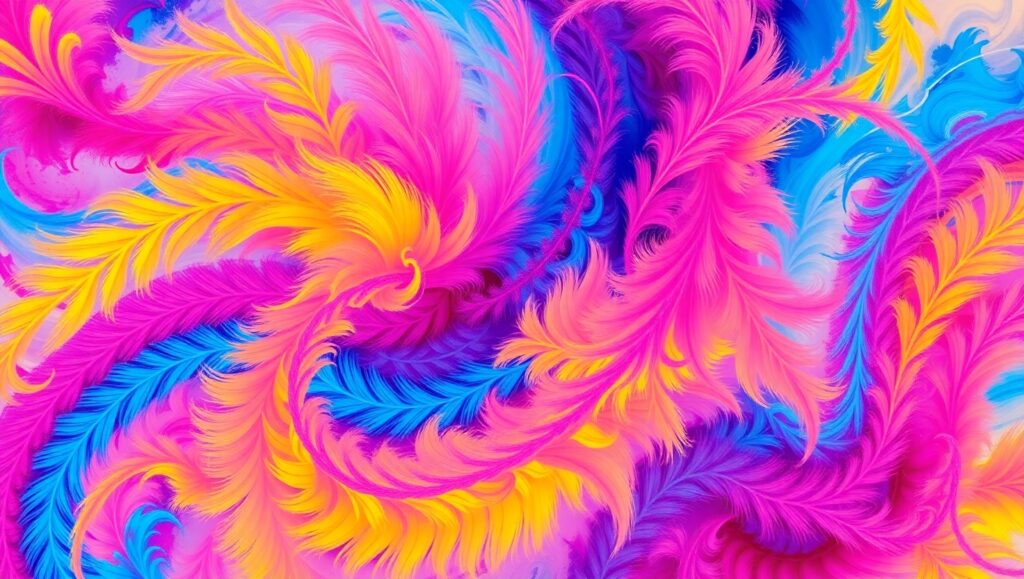 Vibrant Geometric Symphony – free AI stock image