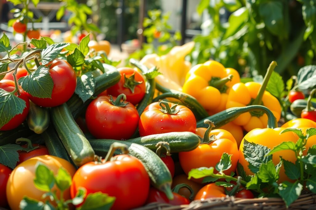 A Vibrant Harvest of Fresh Vegetables – free AI stock image