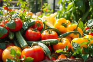 A Vibrant Harvest of Fresh Vegetables – free AI stock image