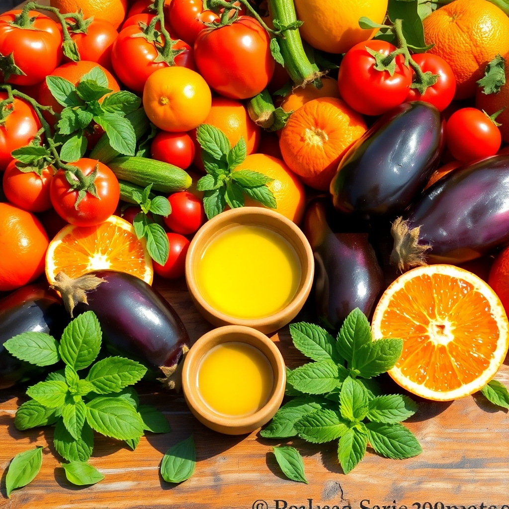 Vibrant Health Through Fresh Fruits and Vegetables – free AI stock image