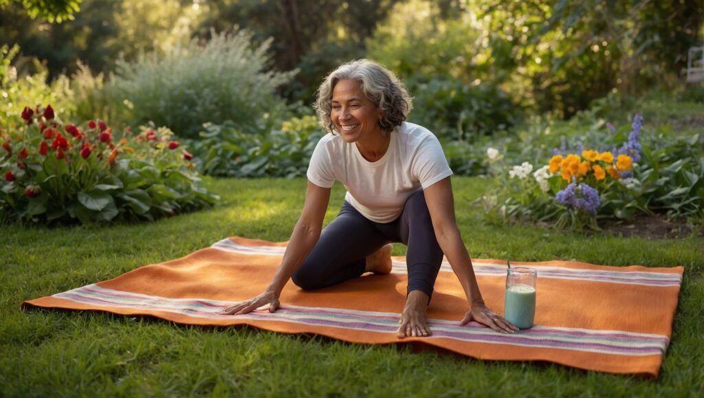 Vibrant Health Through Nature and Wellness – free AI stock image