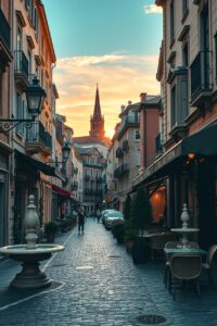 A Vibrant Journey Through European Cities – free AI stock image