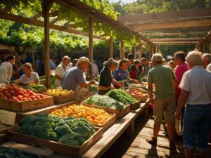 A Vibrant Market of Fresh Organic Foods – free AI stock image
