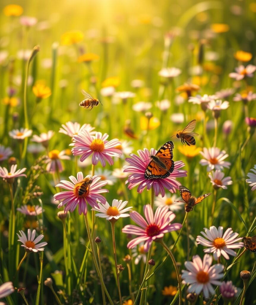 A Vibrant Meadow Filled with Wildflowers – free AI stock image