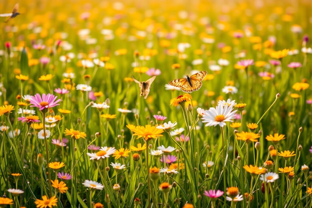 A Vibrant Meadow Full of Wildflowers – free AI stock image