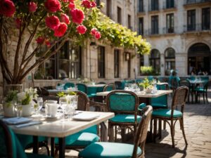 A Vibrant Outdoor Café Lifestyle Scene – free AI stock image