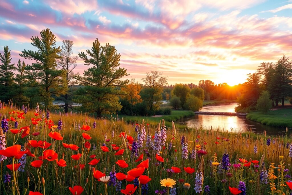 Vibrant Palette of Natural Colors in Nature – free AI stock image
