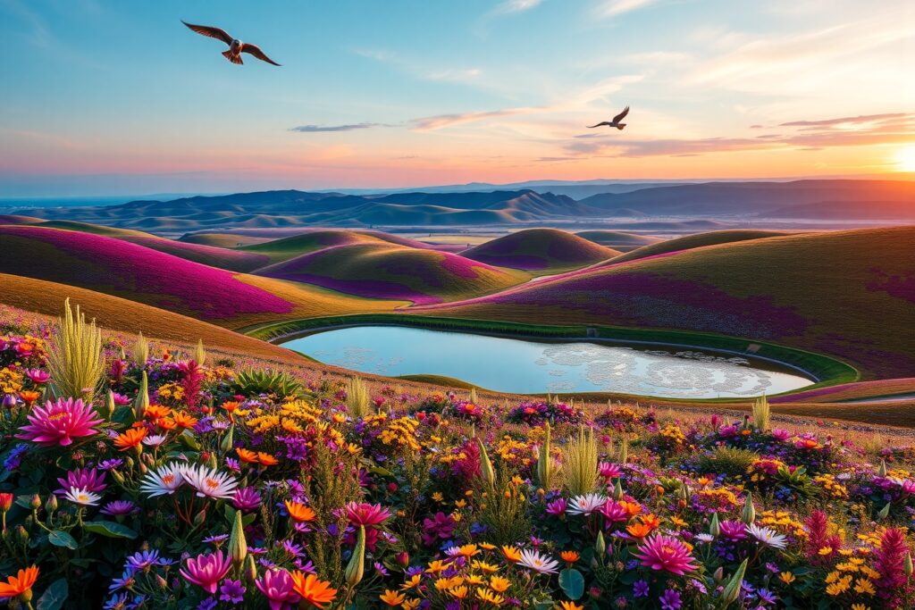 Vibrant Palette of Nature’s Colors – free AI stock image