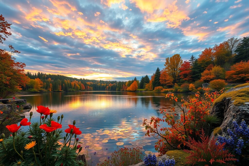 Vibrant Palette of Nature’s Colors – free AI stock image