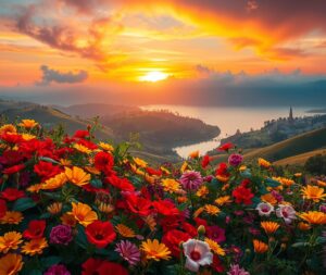 Vibrant Palette of Nature’s Colors – free AI stock image