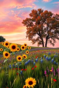 A Vibrant Palette of Nature’s Colors – free AI stock image