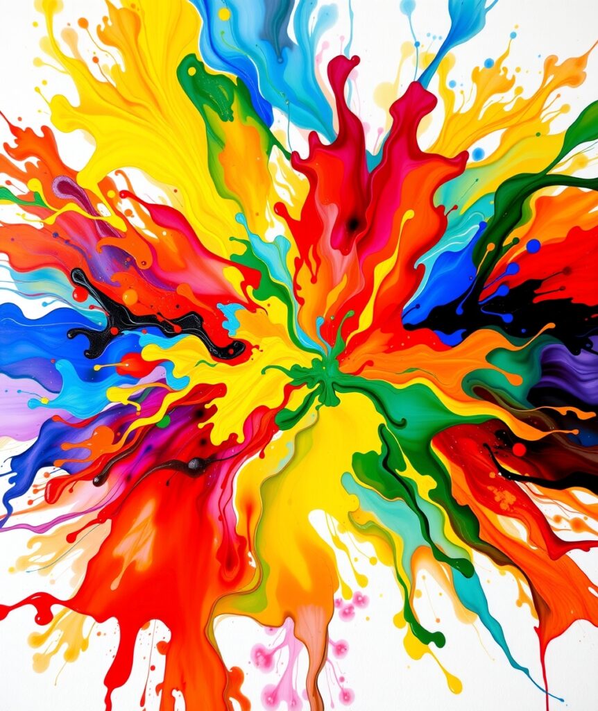 Vibrant Spectrum of Abstract Colors – free AI stock image
