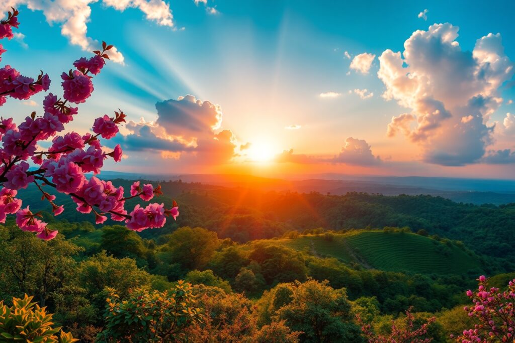 Vibrant Spectrum of Colors in Nature – free AI stock image
