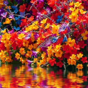 Vibrant Spectrum of Colors in Nature – free AI stock image