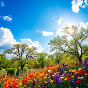 Vibrant Spectrum of Natural Colors in Nature – free AI stock image