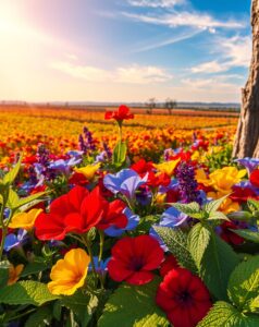 Vibrant Spectrum of Nature’s Colors – free AI stock image
