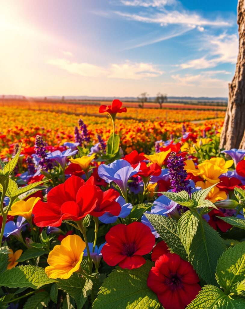 Vibrant Spectrum of Nature’s Colors – free AI stock image