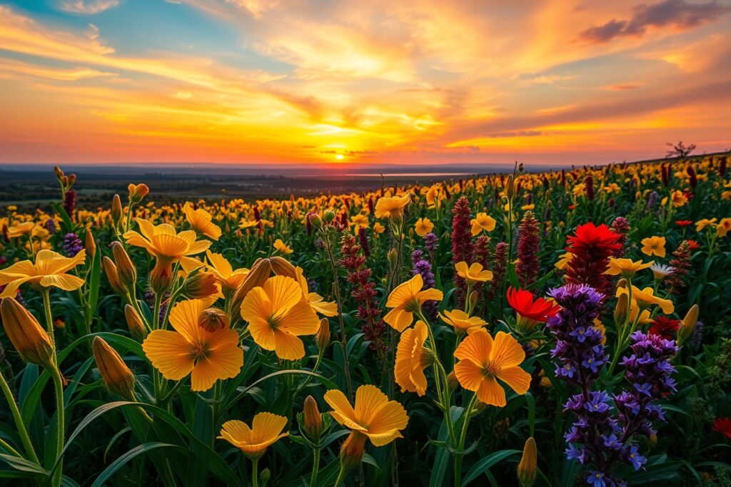 Vibrant Spectrum of Nature’s Colors – free AI stock image