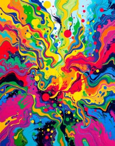 Vibrant Spectrum of Nature’s Colors – free AI stock image
