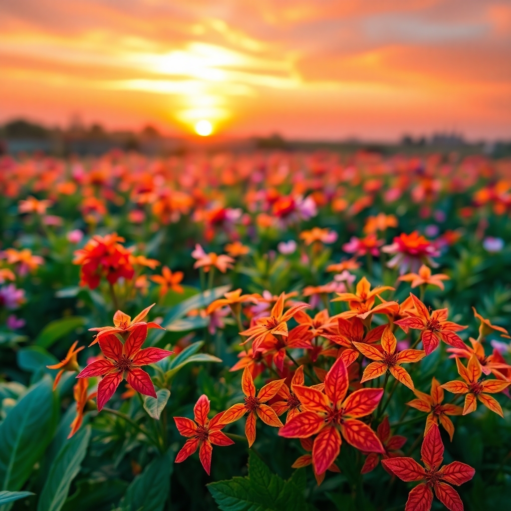 Vibrant Spectrum of Nature’s Colors – free AI stock image