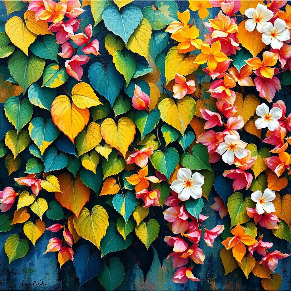 Vibrant Spectrum of Nature’s Colors – free AI stock image