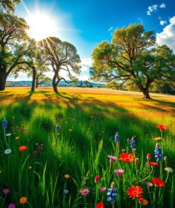 Vibrant Spectrum of Nature’s Colors – free AI stock image