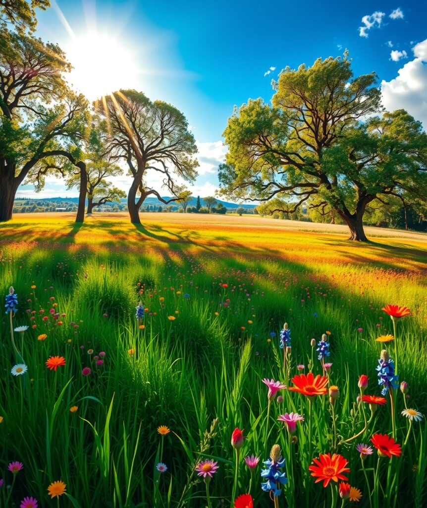 Vibrant Spectrum of Nature’s Colors – free AI stock image