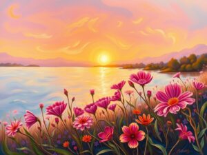 Vibrant Spectrum of Nature’s Palette – free AI stock image