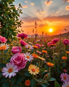Vibrant Spectrum of Nature’s Palette – free AI stock image