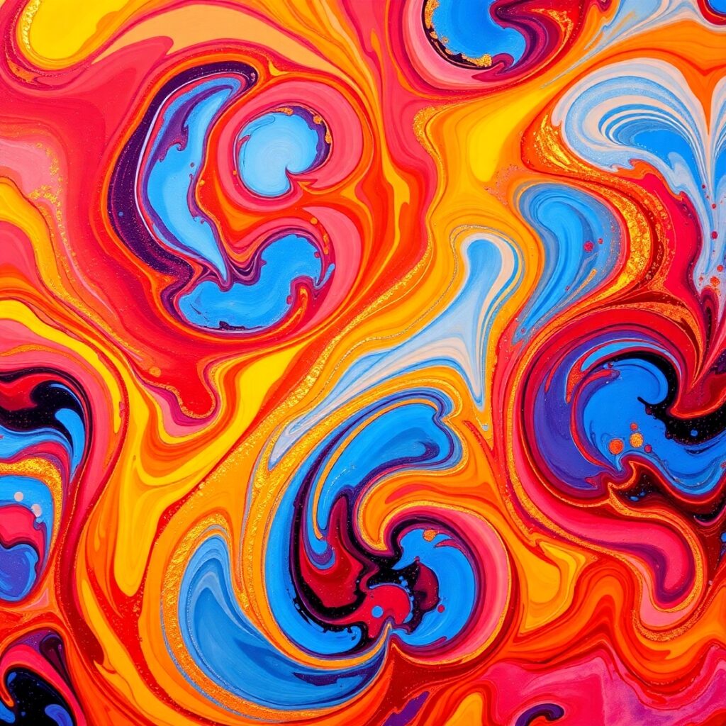 Vibrant Splash of Colorful Patterns – free AI stock image