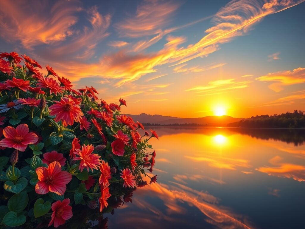 Vibrant Splash of Colors in Nature – free AI stock image