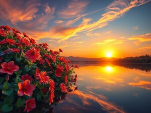 Vibrant Splash of Colors in Nature – free AI stock image