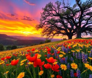 Vibrant Splash of Colors in Nature – free AI stock image
