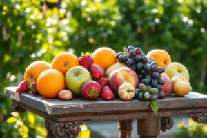 A Vibrant Spread of Fresh Market Fruits – free AI stock image
