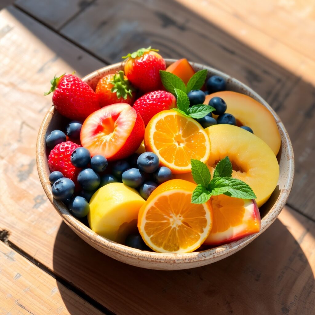 A Vibrant Spread of Fresh Seasonal Fruits – free AI stock image