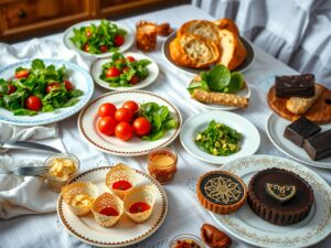 A Vibrant Spread of Gourmet Dishes – free AI stock image