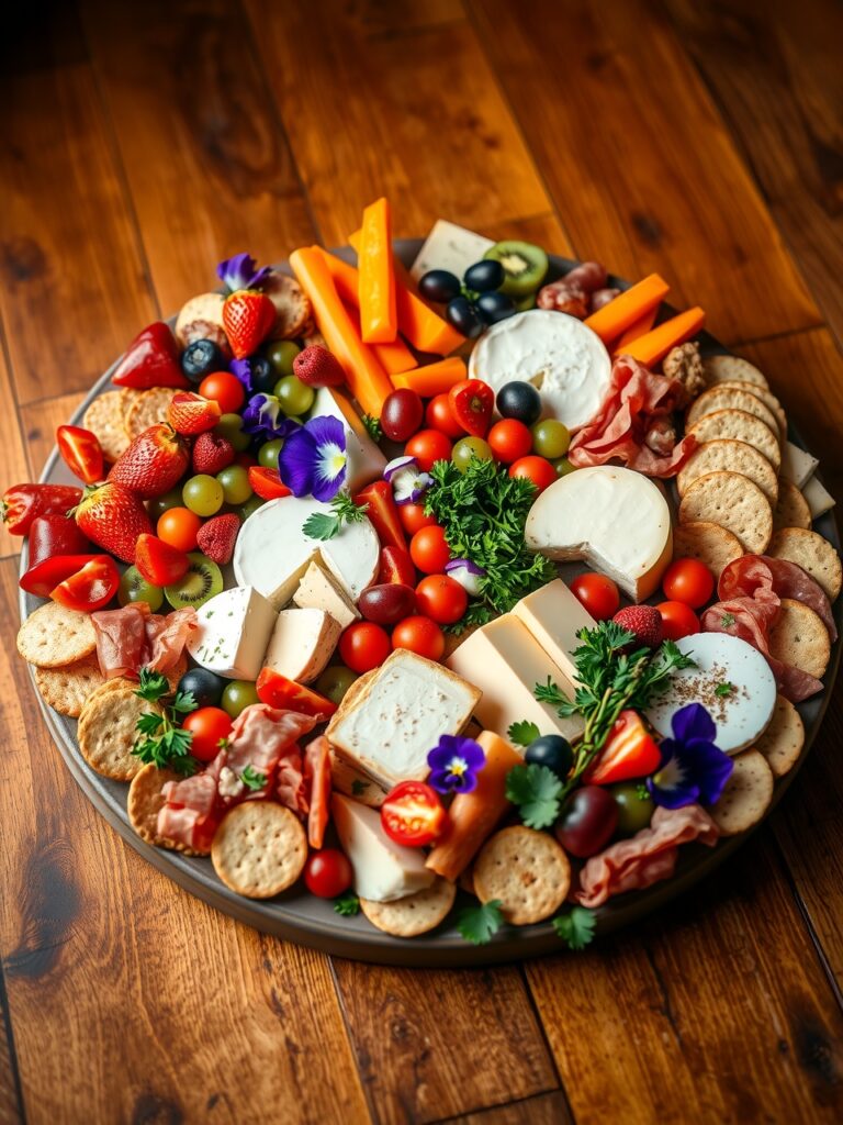A Vibrant Spread of Gourmet Snacks – free AI stock image