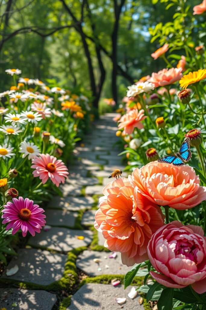 Vibrant Spring Flowers in Bloom – free AI stock image