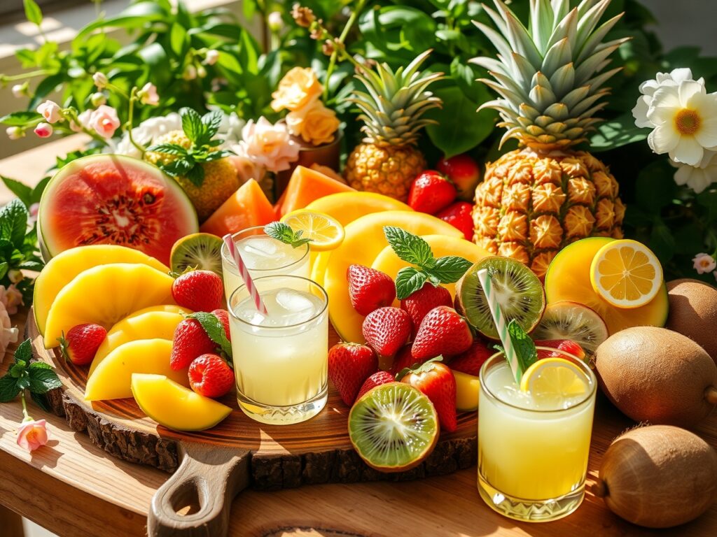 A Vibrant Summer Fruit Spread – free AI stock image