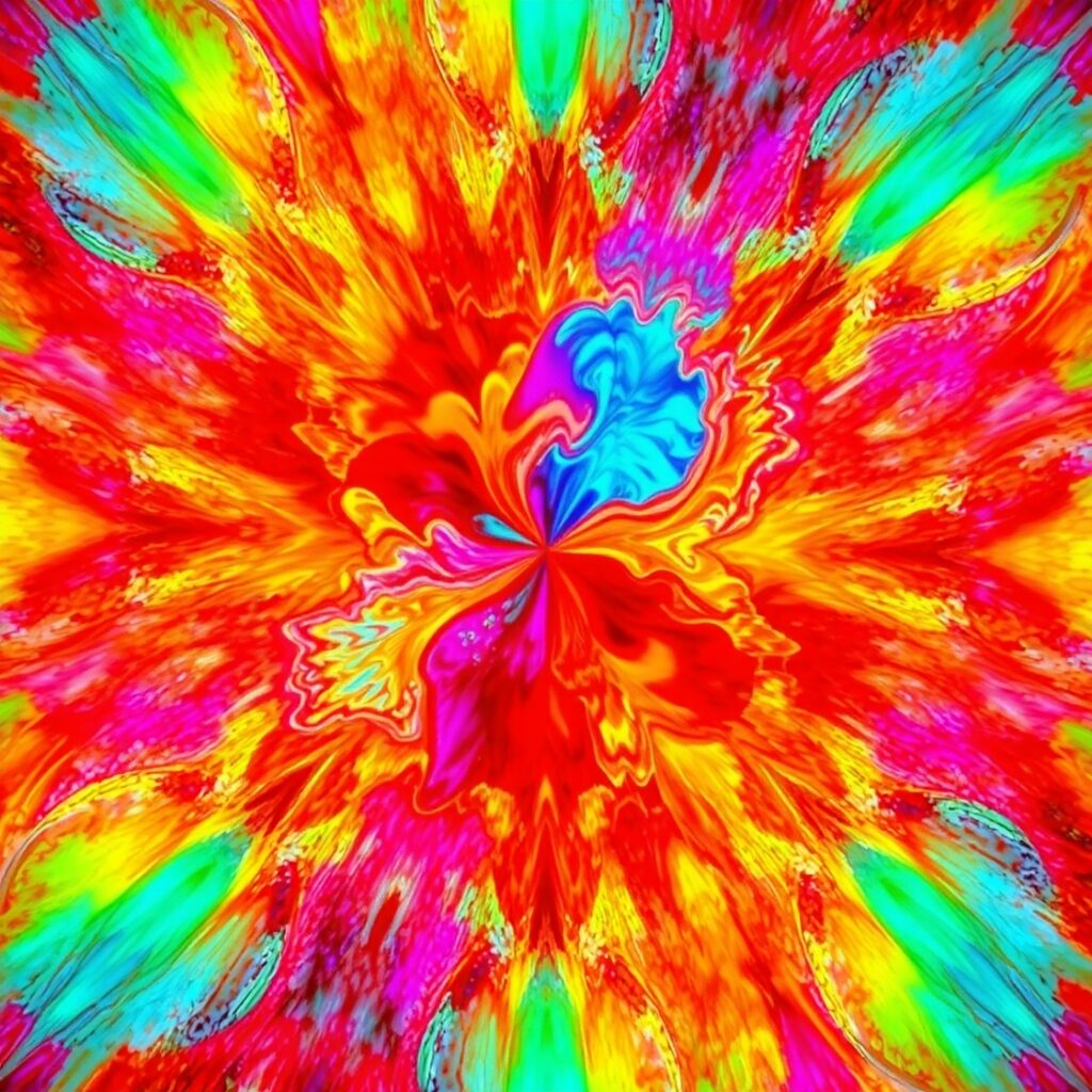 Vibrant Swirls of Color and Light – free AI stock image