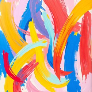 Vibrant Swirls of Color in Motion – free AI stock image