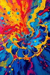 Vibrant Swirls of Colorful Abstract Patterns – free AI stock image