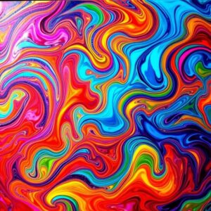 Vibrant Swirls of Colorful Abstract Patterns – free AI stock image