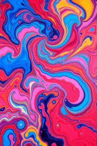 Vibrant Swirls of Colorful Abstractions – free AI stock image