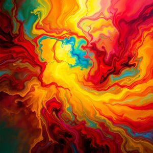 Vibrant Swirls of Colorful Emotions – free AI stock image