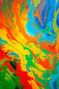 Vibrant Swirls of Colors in Nature – free AI stock image