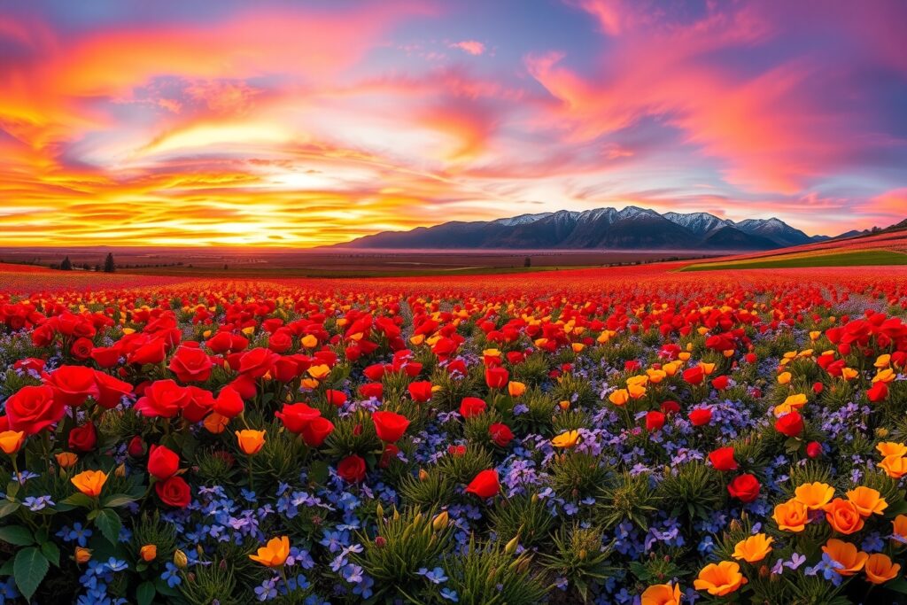 A Vibrant Symphony of Colors in Nature – free AI stock image