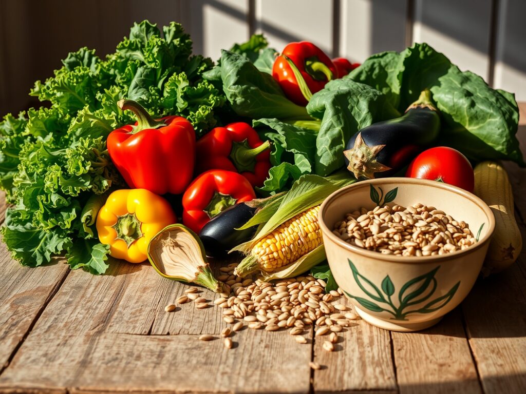 Vibrant Vegetables for a Healthy Meal – free AI stock image